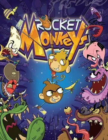 Космомартышки / Rocket Monkeys (2012) мультфильм смотреть онлайн в хорошем качестве
