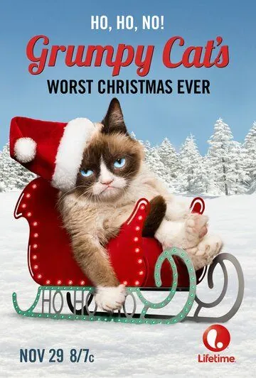 Худшее Рождество Сердитой кошки / Grumpy Cat's Worst Christmas Ever (2014) фильм смотреть онлайн в хорошем качестве